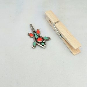 Vintage Navajo lizard pendant